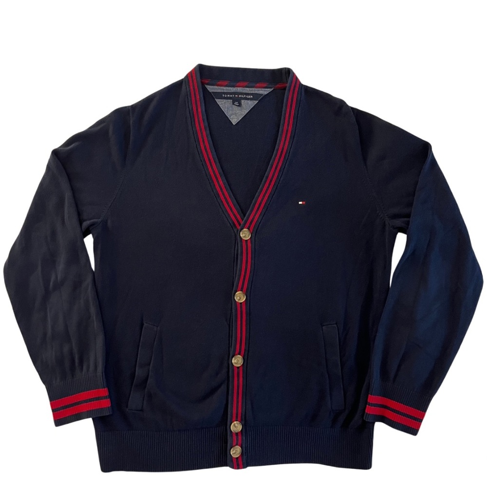 Tommy Hilfiger knit button-up cardigan sweater - men’s large